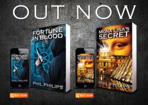 Phil Philips Novels Out Now and Buy Now advertisement