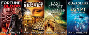 Four book covers by Phil Philips