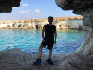 Phil Philips in a hiden cave in Agia Napa