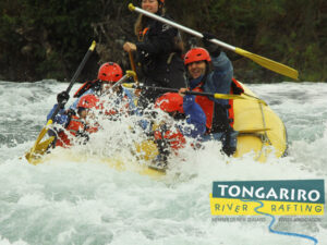 Phil Philips water rafting in New Zealand