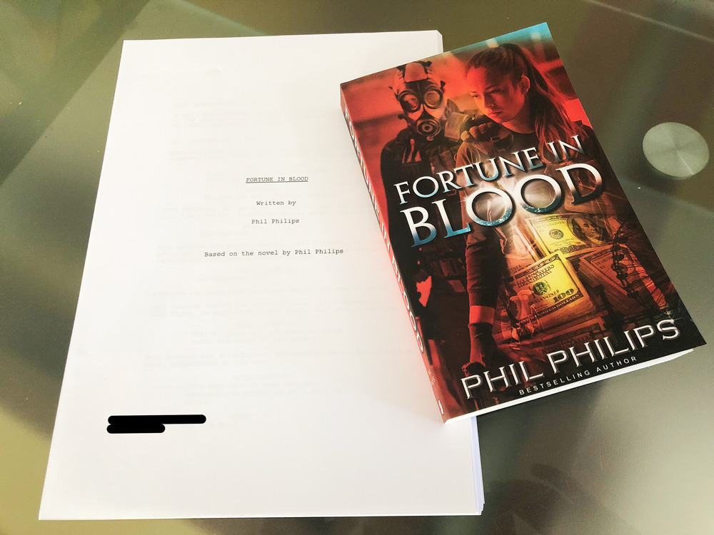 Fortune in Blood Screenplay and paperback book